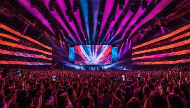 Video walls for concerts in Sandy Springs