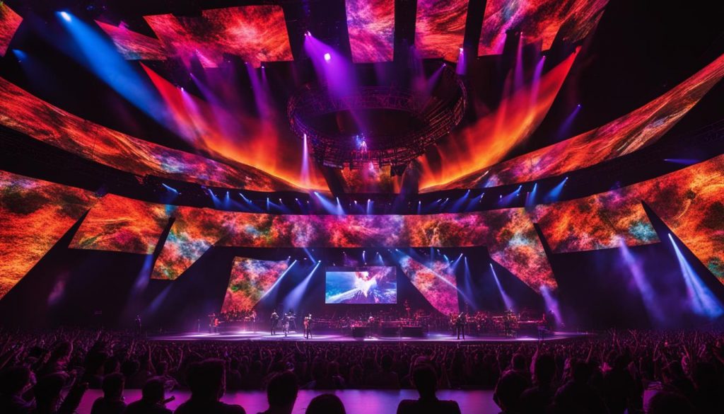 Video walls for concerts in Savannah