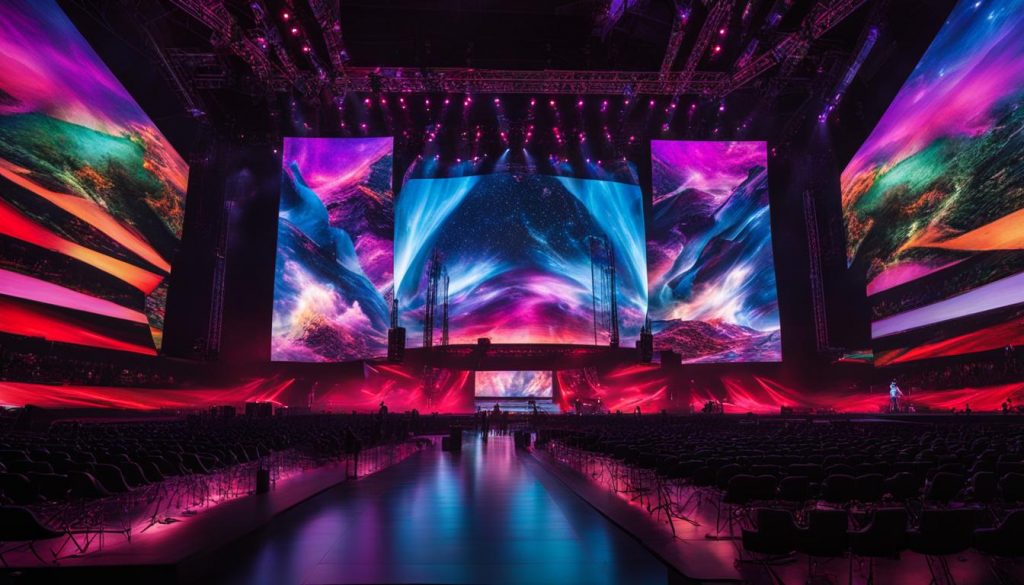 Video walls for concerts in Suffolk