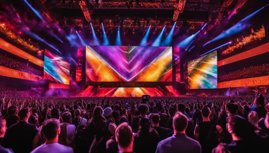 Video walls for concerts in Waukegan