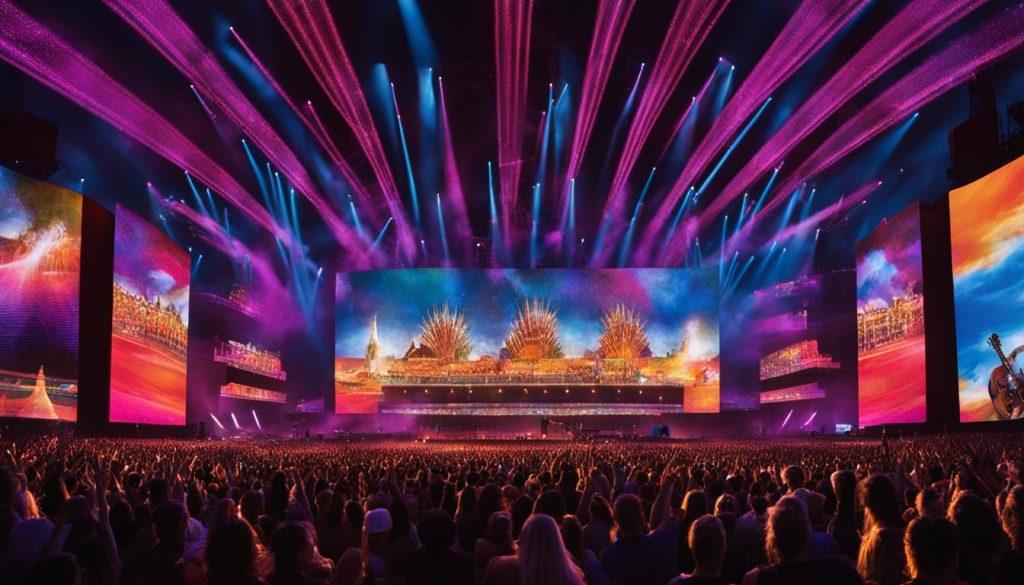 Video walls for concerts in Woodbridge