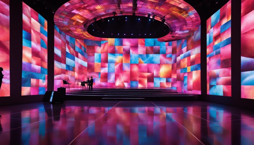 Video walls for live events