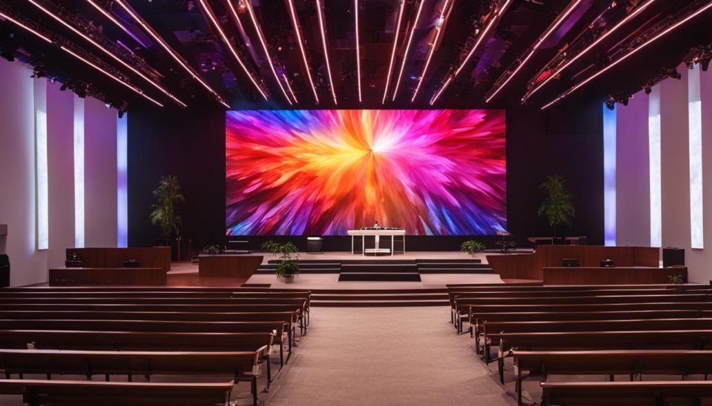 affordable LED wall for church in Castle Rock