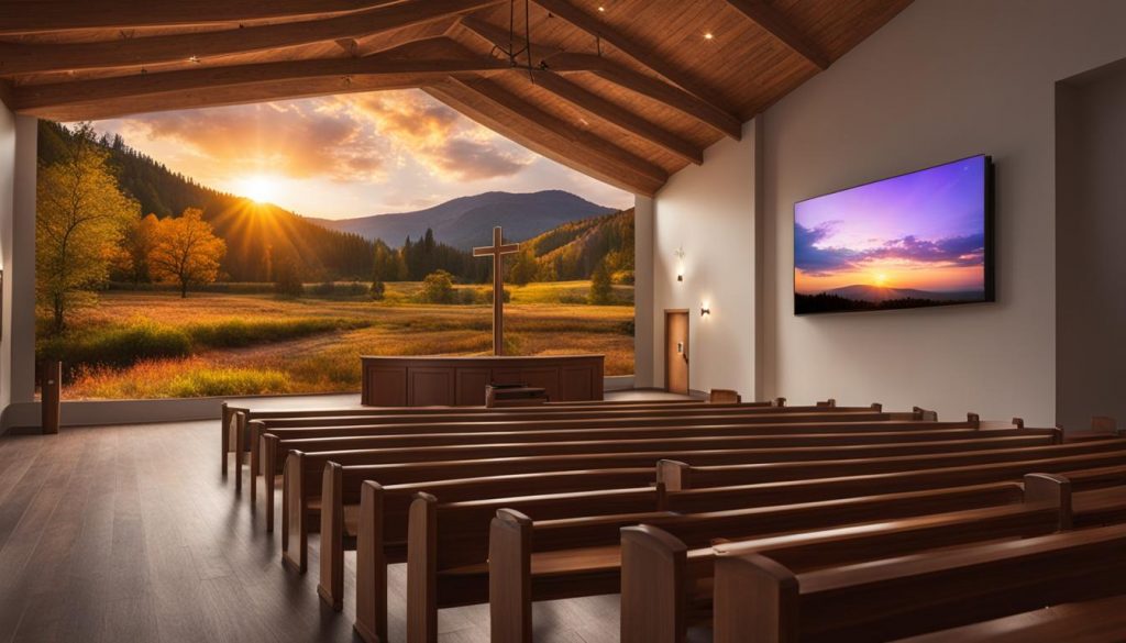 affordable LED wall for church in Daphne