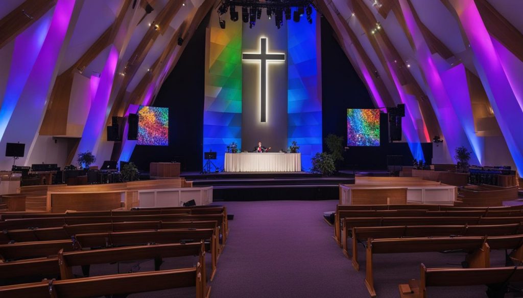 affordable LED wall for church in Greenville