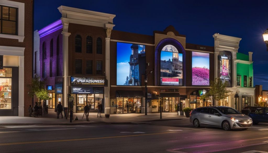 digital signage installation