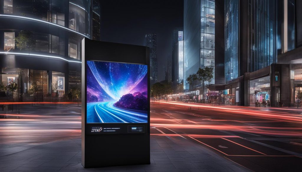 digital signage interactive display