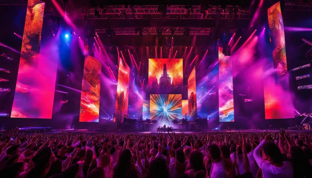 giant LED video walls