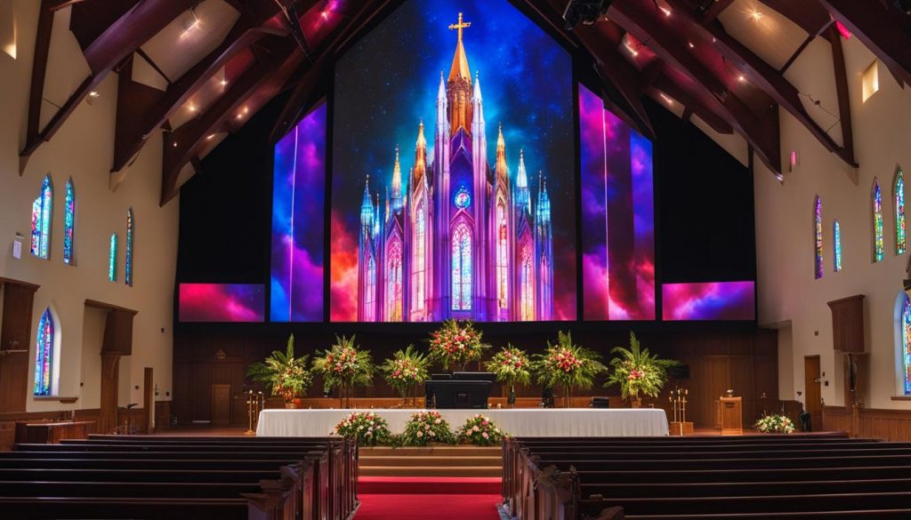 high-quality LED screen for church in Brick