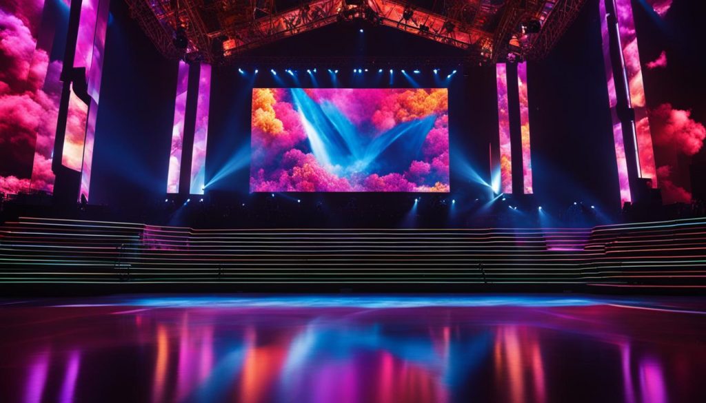 high-resolution video walls for concerts