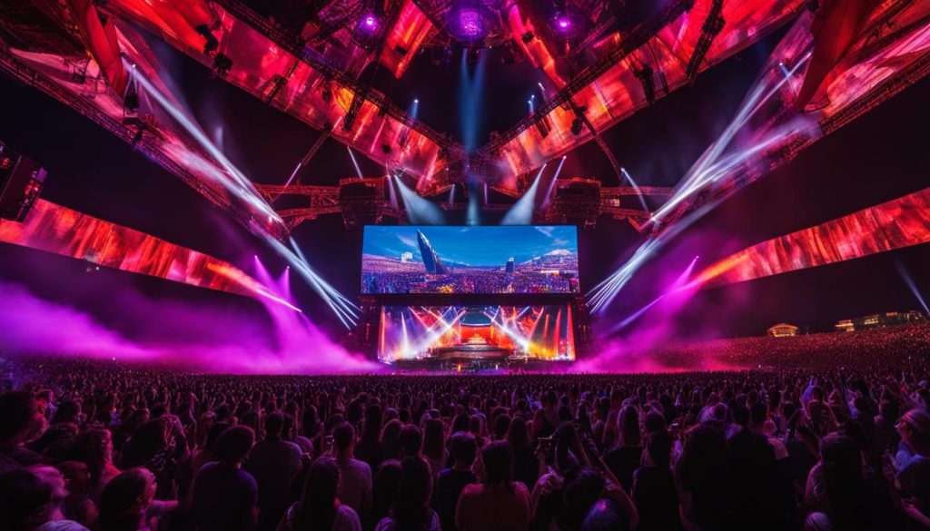 high-resolution video walls for live performances