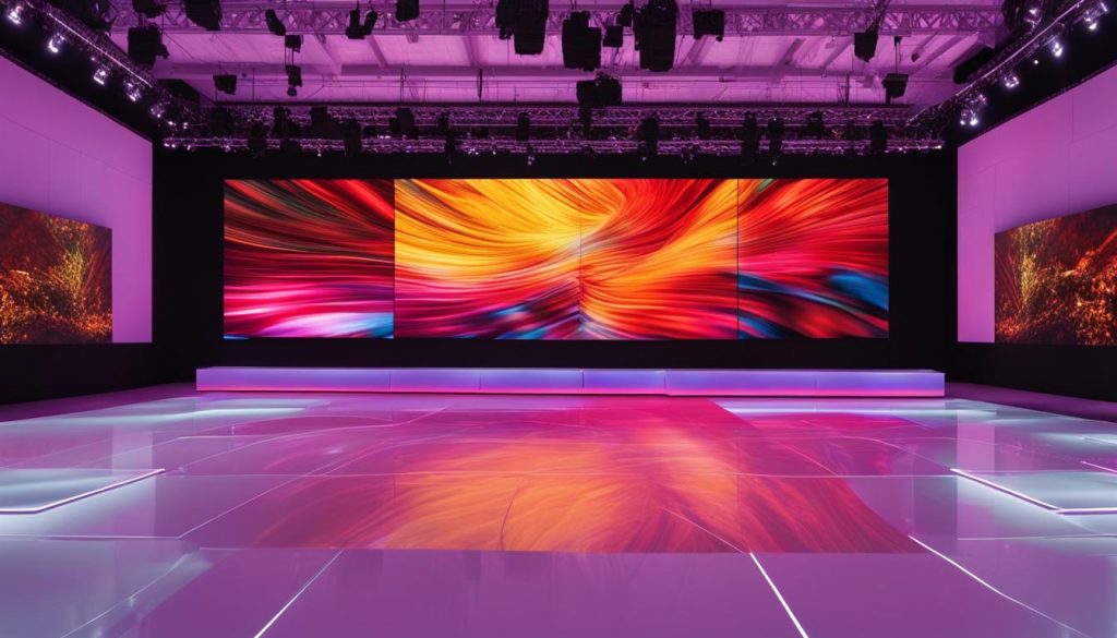 large LED wall