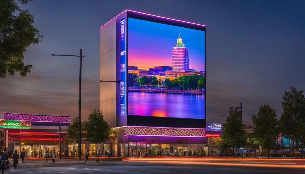 large LED wall