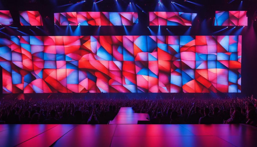 large LED wall