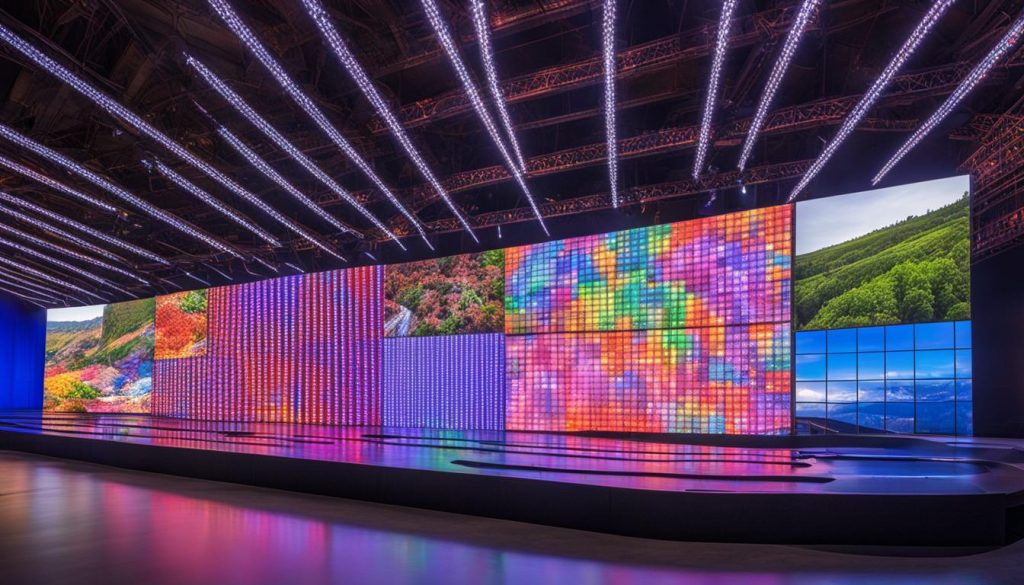 large LED wall