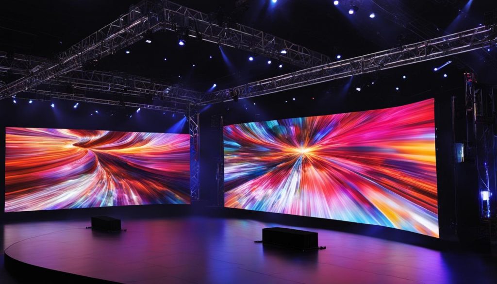 large LED wall