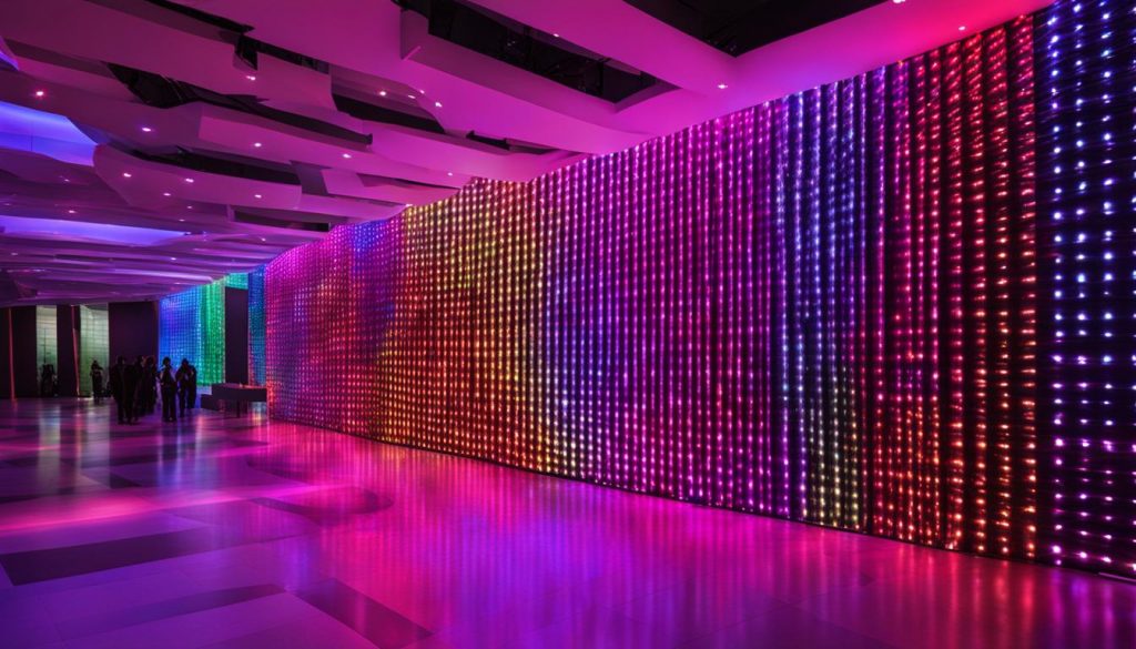 large LED wall