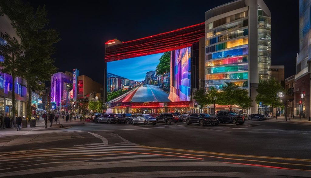 large outdoor LED display