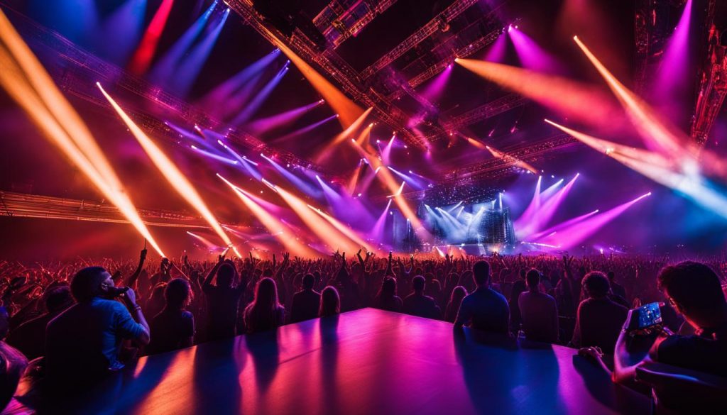 multimedia walls for concerts