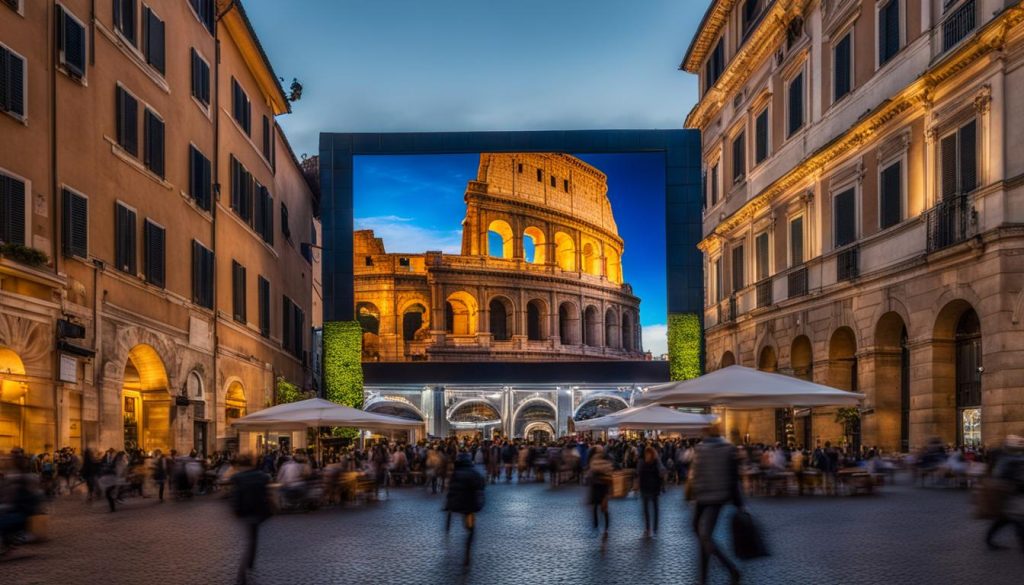 outdoor LED display Rome