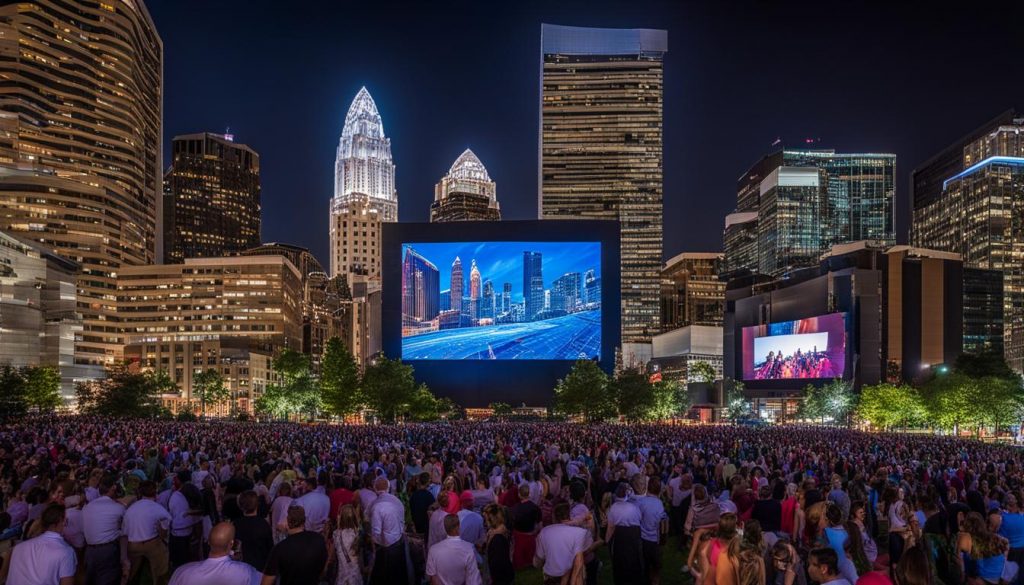 outdoor LED screen Charlotte