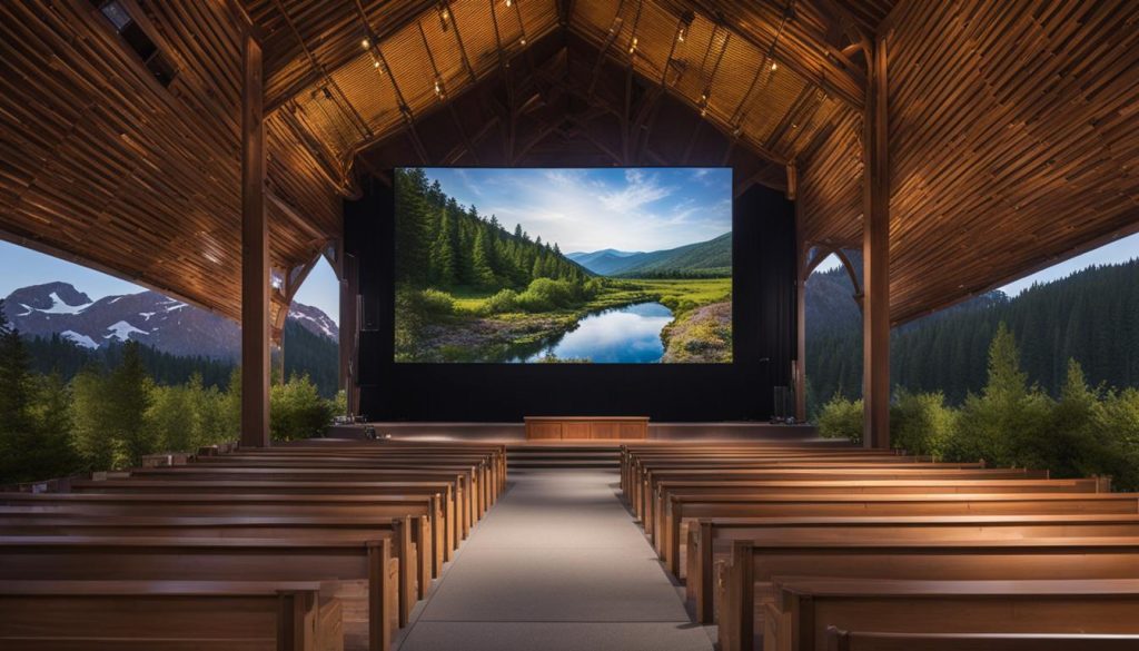 outdoor LED screen for church