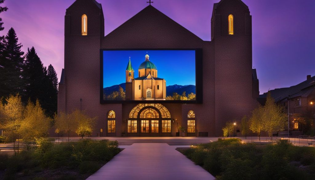 outdoor LED screen for church