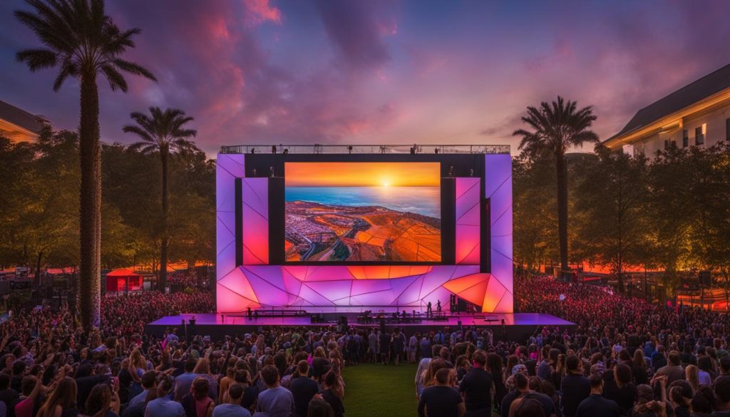 outdoor LED video wall