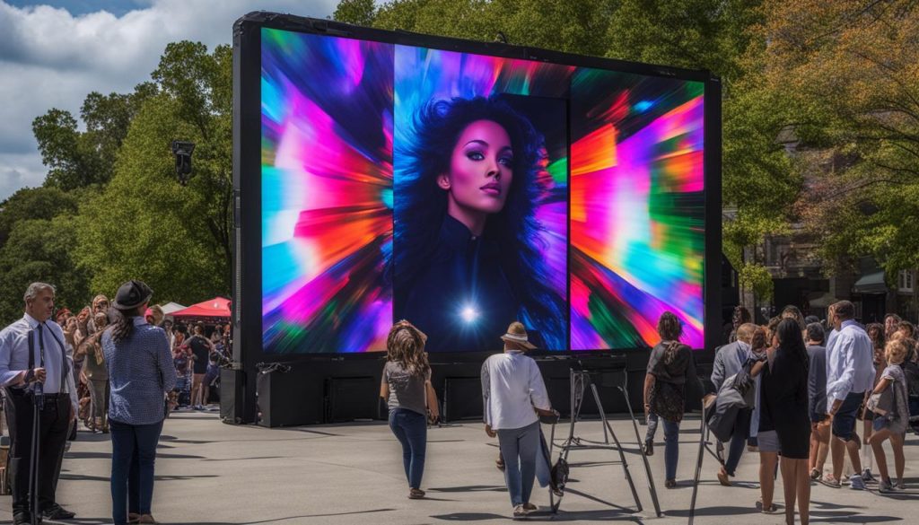 outdoor LED video wall