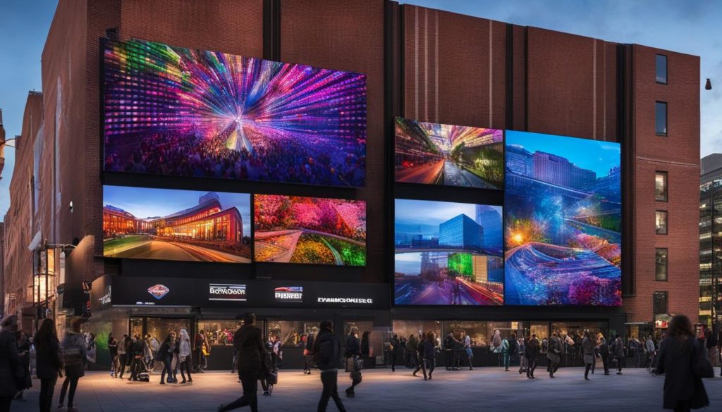 outdoor LED video wall Birmingham