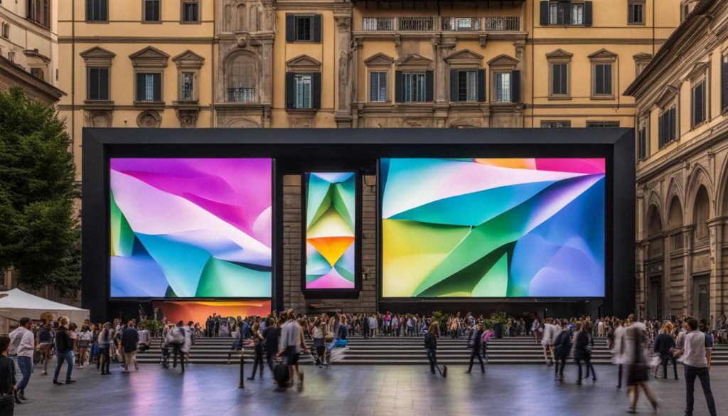 outdoor digital screens Florence