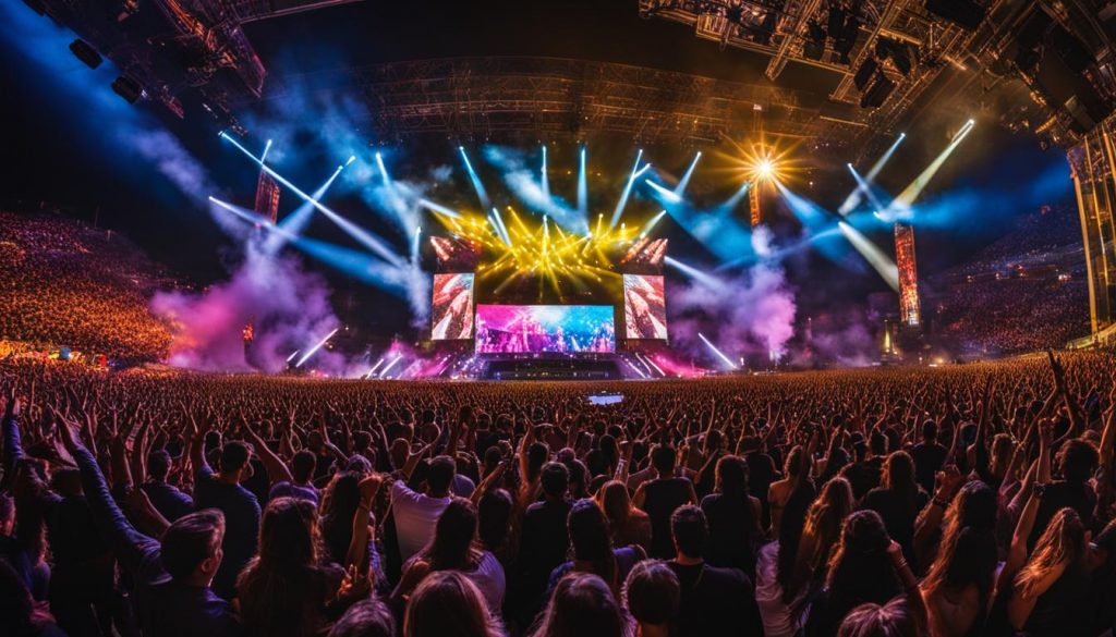 outdoor video walls for concerts