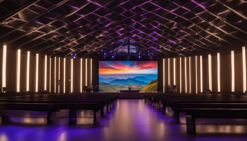 professional LED video walls for churches