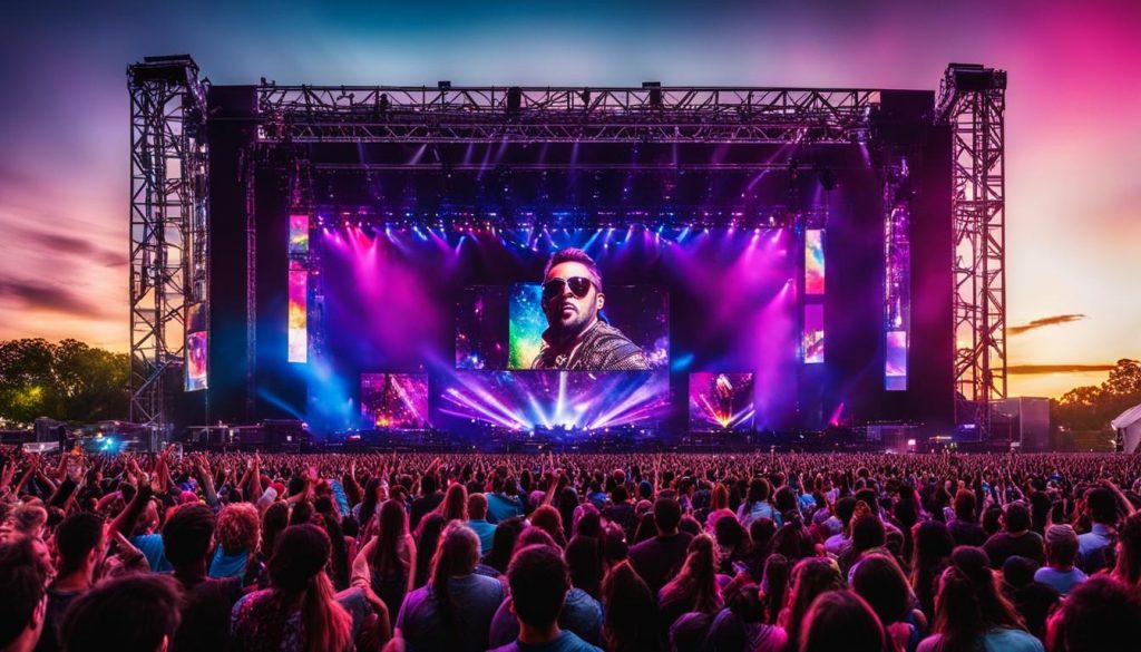 video walls for concerts in Benton