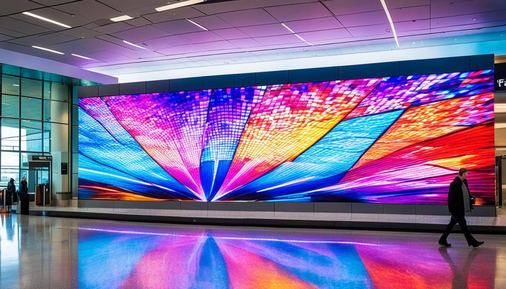 LED Wall for Airports in New Haven