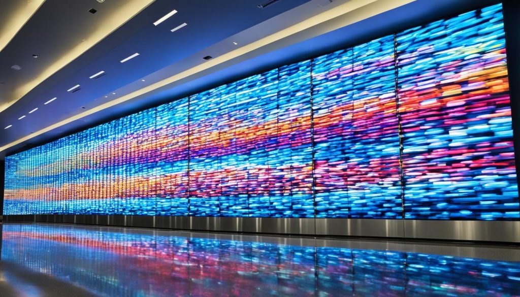 LED Wall for Airports in Stamford