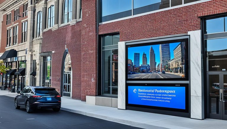 LED wall for banks in Bridgeport