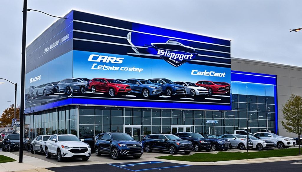 LED wall for car dealerships in Bridgeport