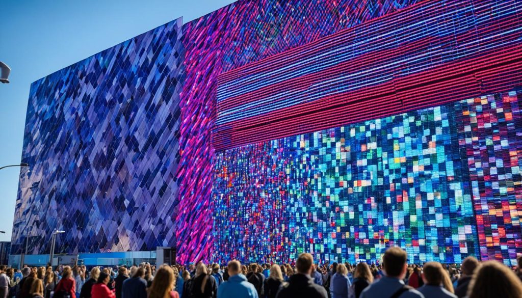 LED wall for conventions in Bridgeport