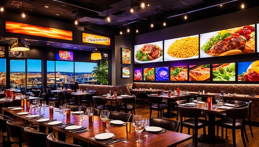 LED wall for restaurants, cafes and bars in Bridgeport