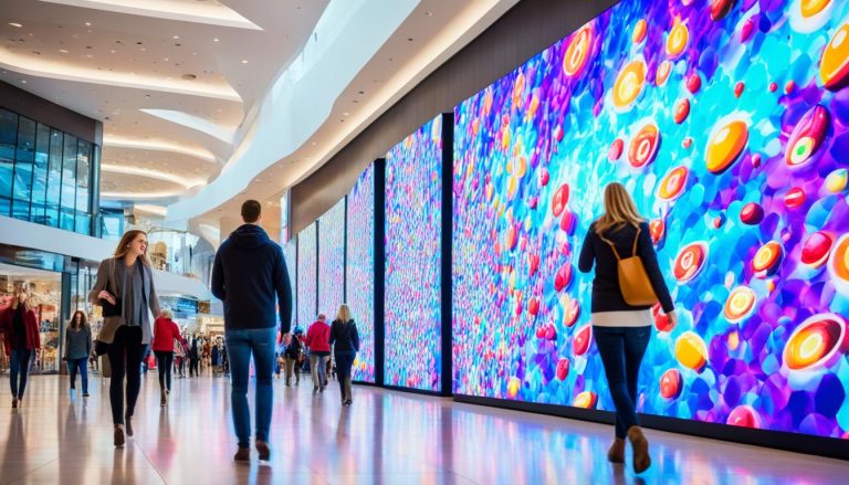 LED wall for shopping malls in Bridgeport