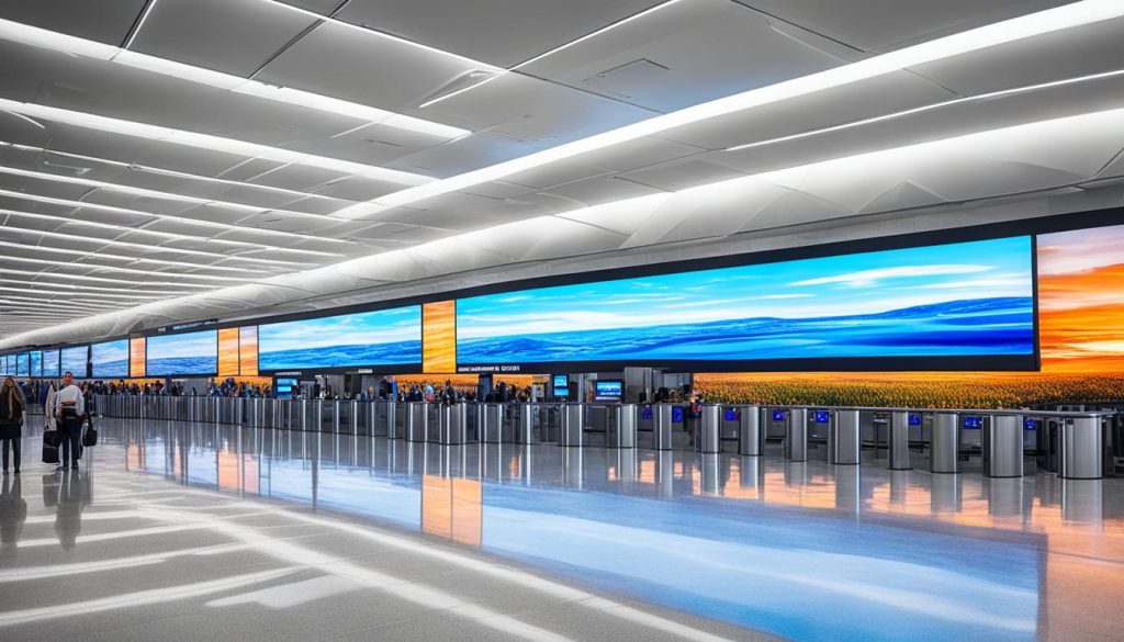 LED walls enhance traveler experience