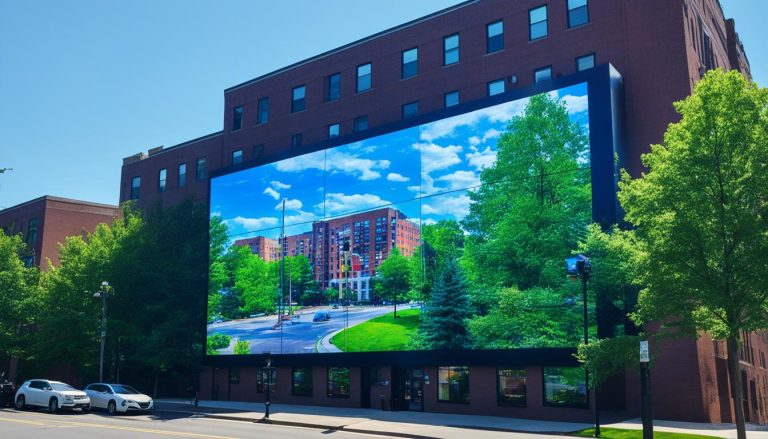 LED Wall for Apartment Buildings in Hartford