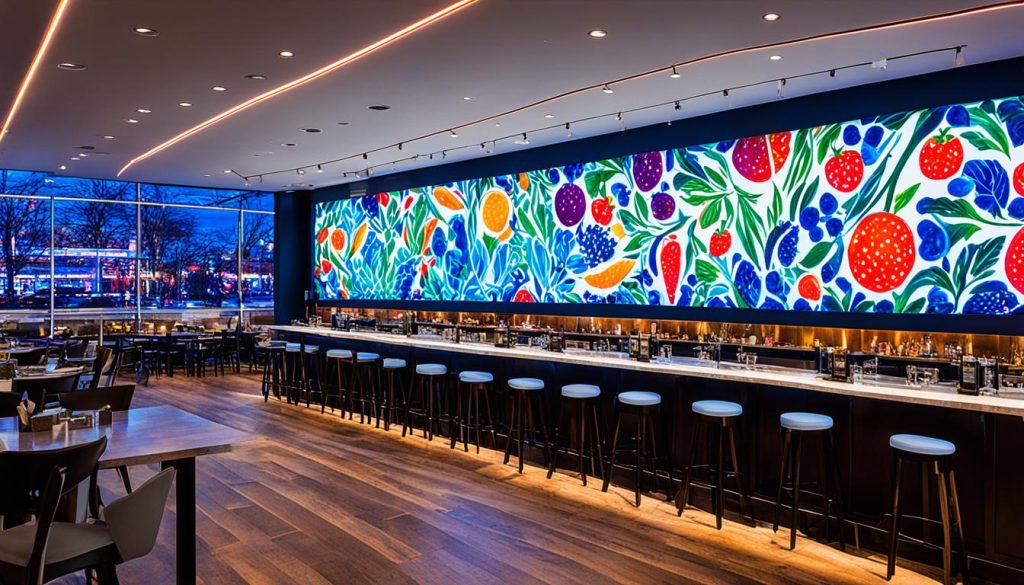 LED Wall for Restaurants, Cafes and Bars in Hartford