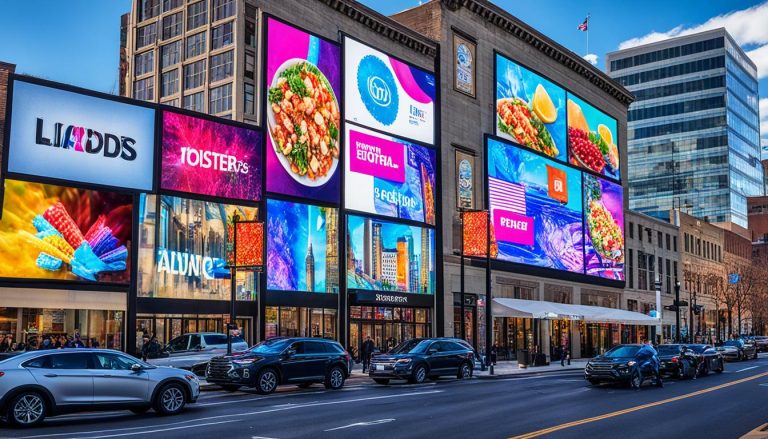 LED Wall for Storefront Advertising in Hartford