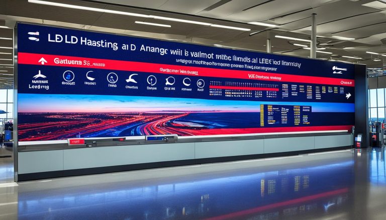 LED Wall for Airports in Hastings