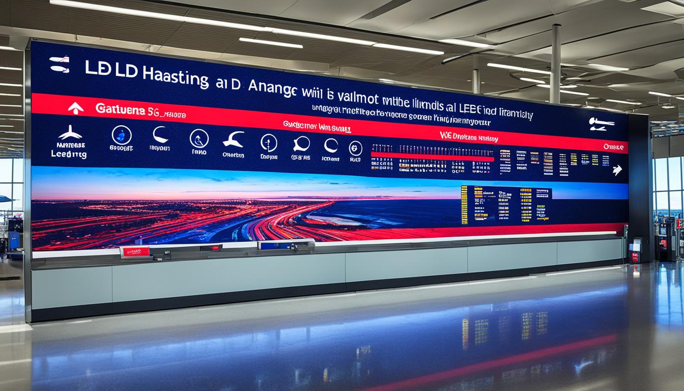 LED Wall for Airports in Hastings