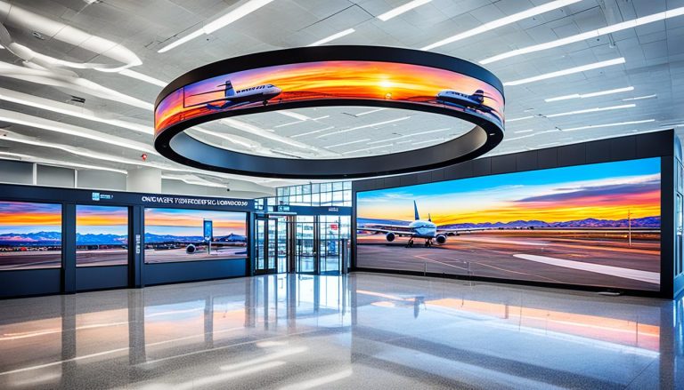 LED Wall for Airports in Rock Springs