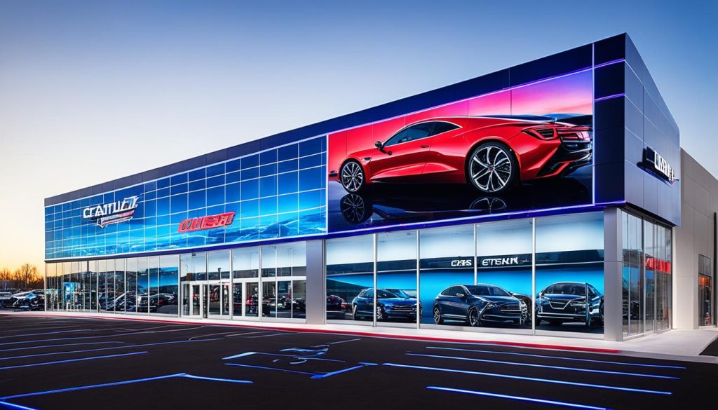 LED Wall for Car Dealerships in Grand Island