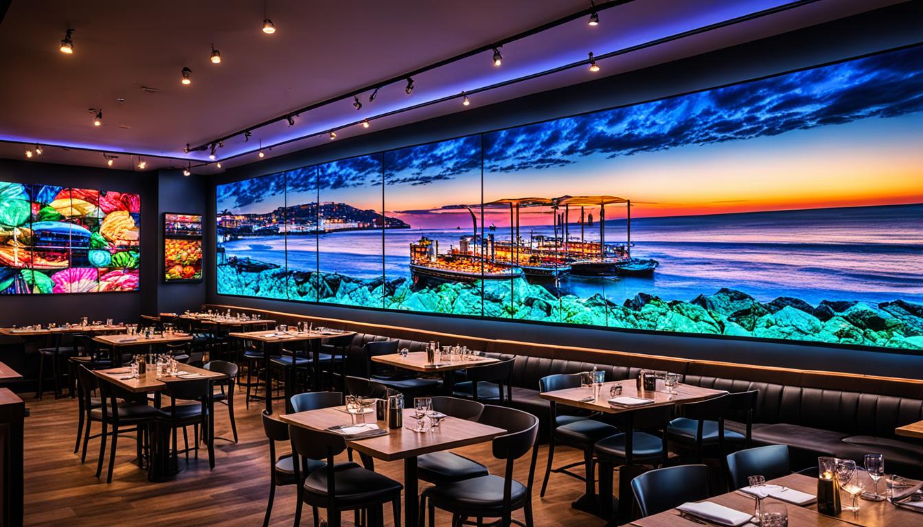 LED Wall for Restaurants, Cafes and Bars in Hastings